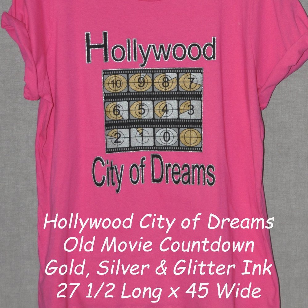 BRAND NEW ONE OF A KIND HOLLYWOOD AND LOS ANGELES  TSHIRTS
